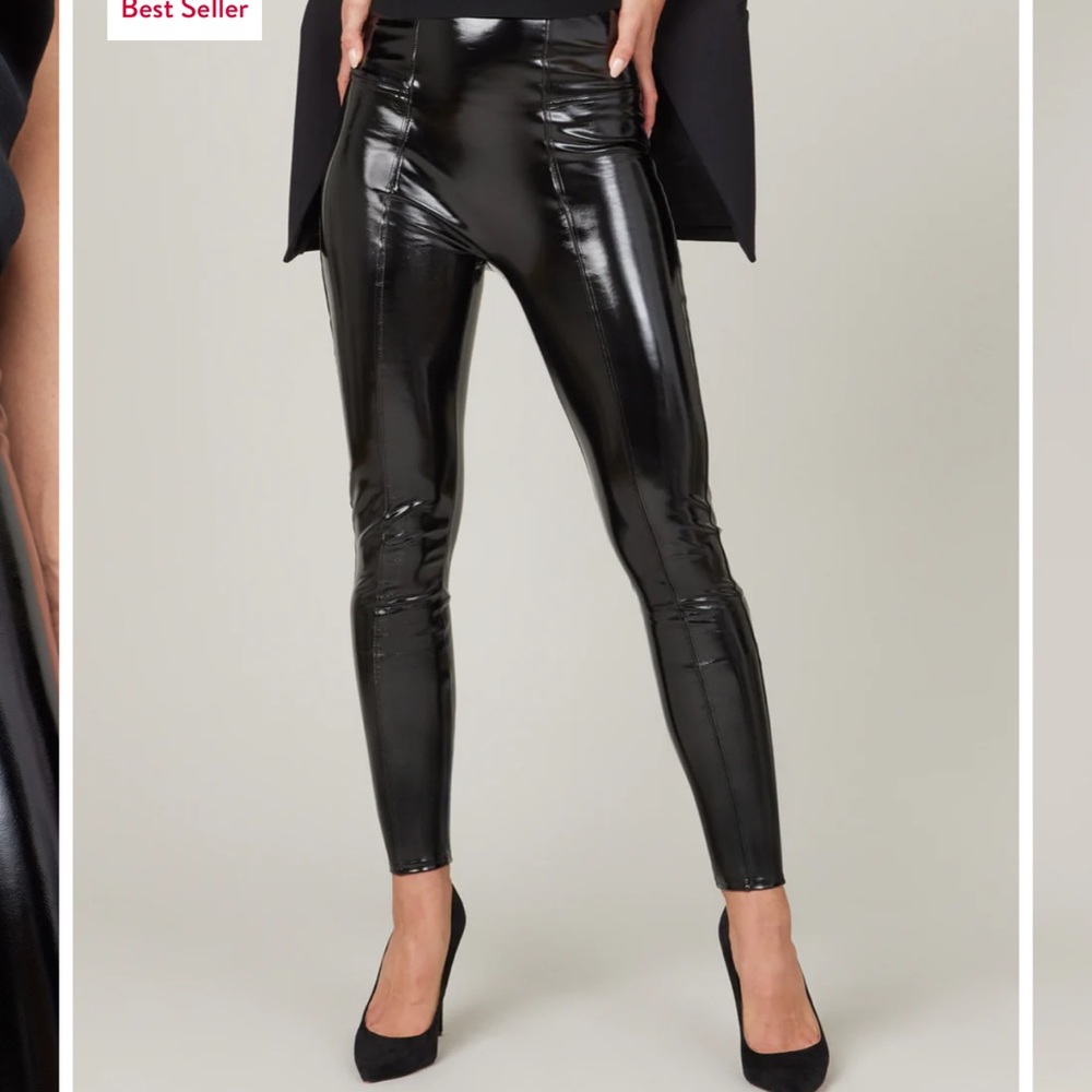 NWT - Spanx Faux Patent Leather leggings